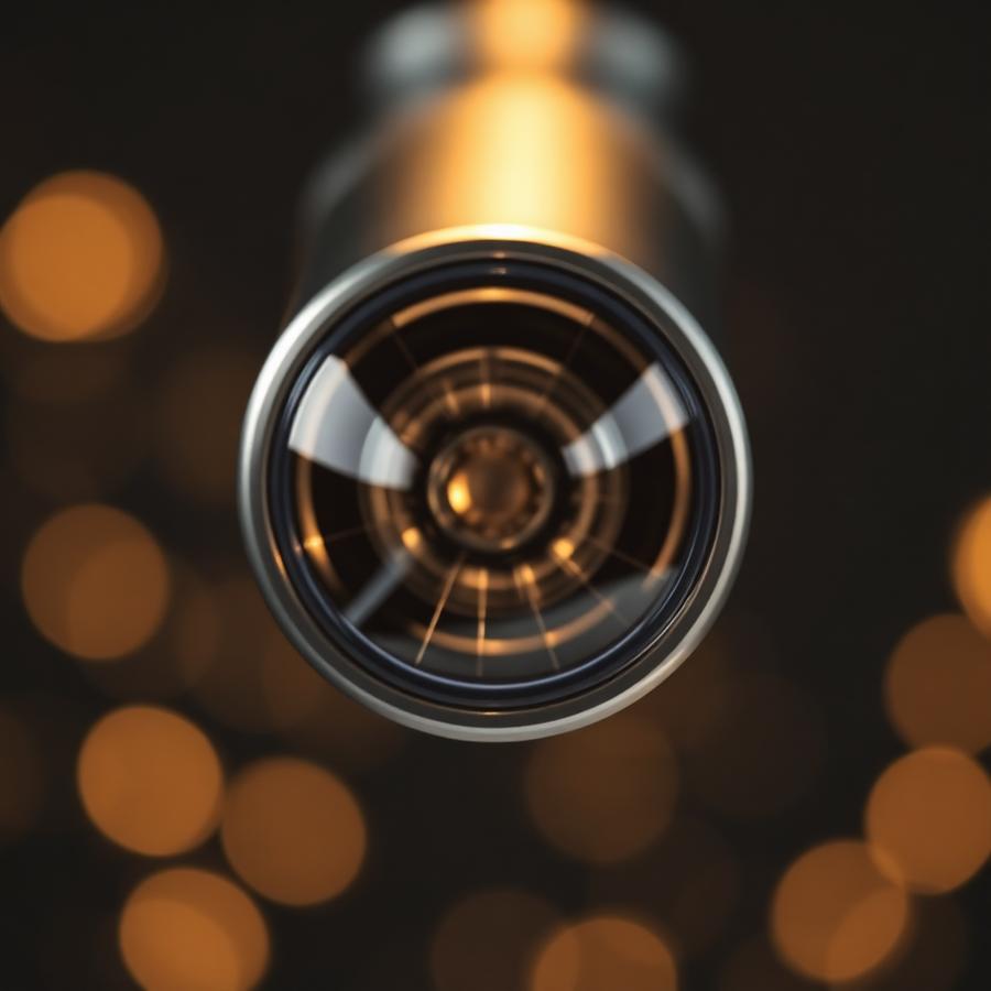 Laser device close-up